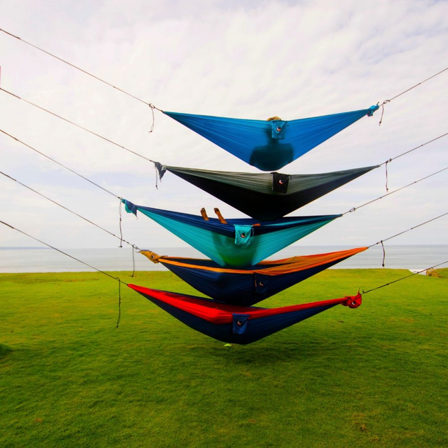 Hamak dwuosobowy Ticket To The Moon Double Hammock - royal blue / orange