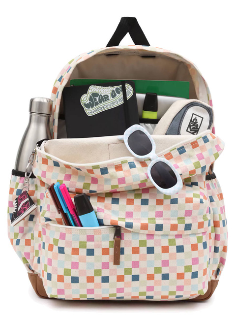 Plecak szkolny Vans Realm Plus - rose smoke checkerboard