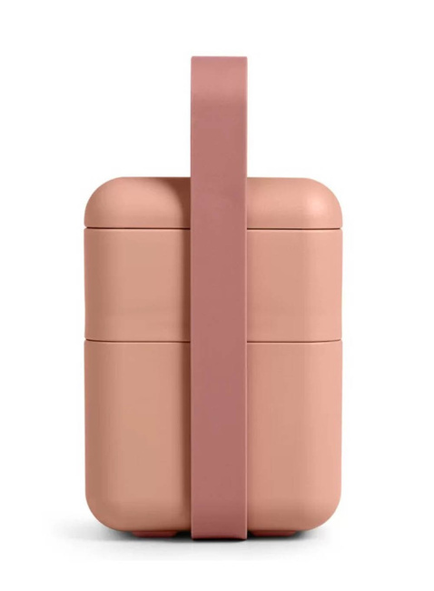 Lunchbox / śniadaniówka ze sztućcami Blim+ Bauletto M - flamingo pink