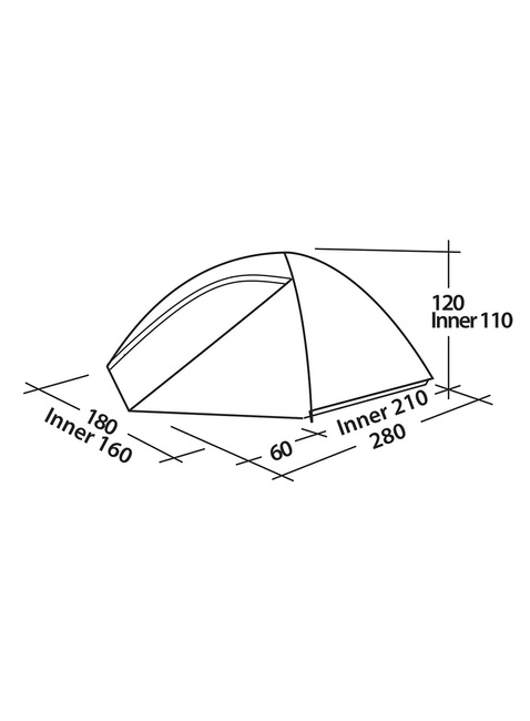 Namiot 3-osobowy Easy Camp Meteor 300 - rustic green