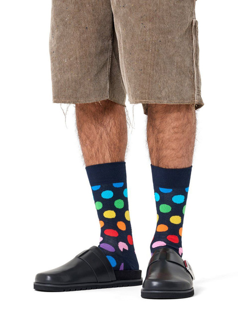 Skarpety unisex Happy Socks - navy / colorful polka dot