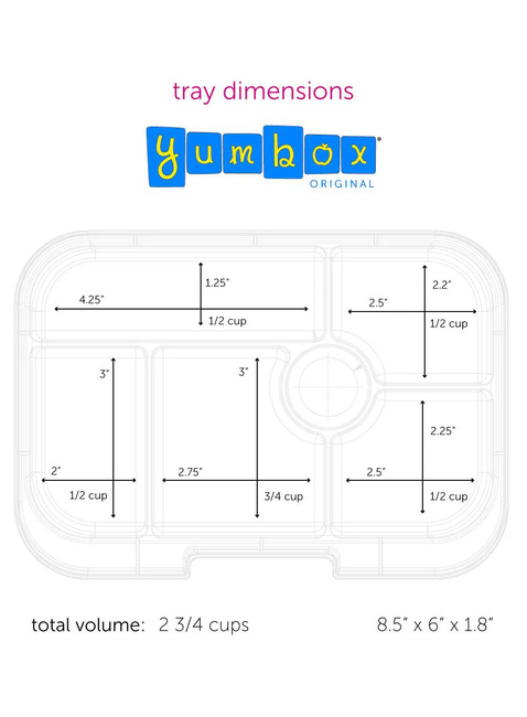 Szczelna średnia śniadaniówka Yumbox Original - lavande purple / unicorn