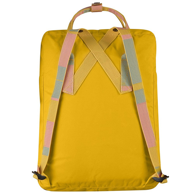 Plecak miejski Fjallraven Kanken - warm yellow / random blocked