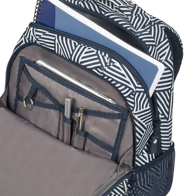 Plecak miejski Samsonite Rewind Backpack S - navy blue stripes
