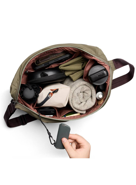 Torba na ramię Bellroy Laneway Crescent Bag 12 l - sea kelp