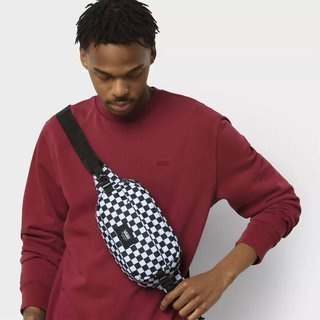 Nerka / biodrówka Vans Aliso II - black / white check