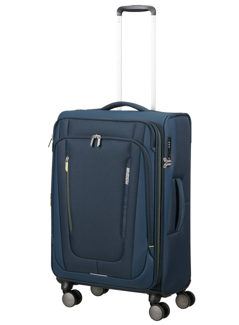 Walizka średnia American Tourister Wanderlite M EXP - dark navy