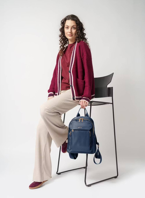 Plecak damski miejski Puccini Pulse - granatowy