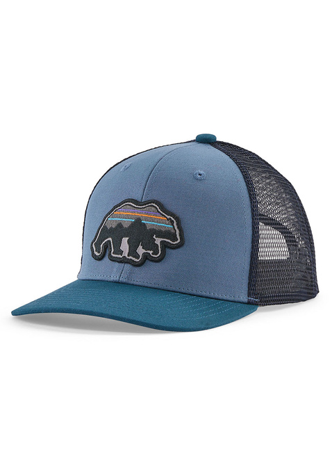 Dziecięca czapka z daszkiem Patagonia Kid's Trucker Hat - back for good bear / pigeon blue