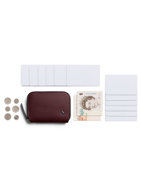 Portfel skórzany unisex Bellroy Folio Mini - deep plum