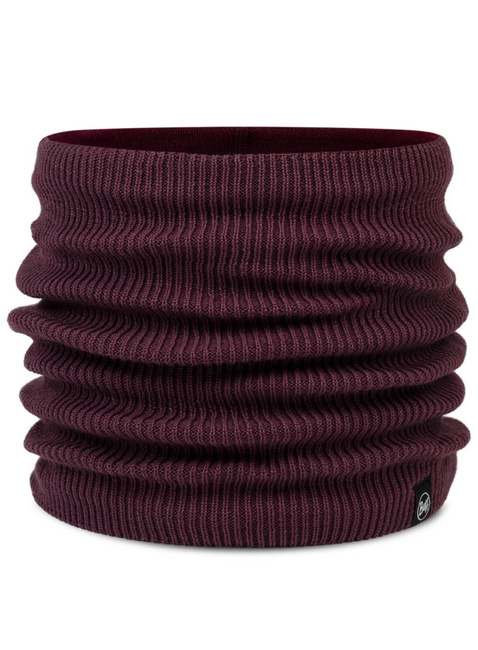 Szal komin Buff Knitted & Fleece Neck Warmer - renvi burgundy