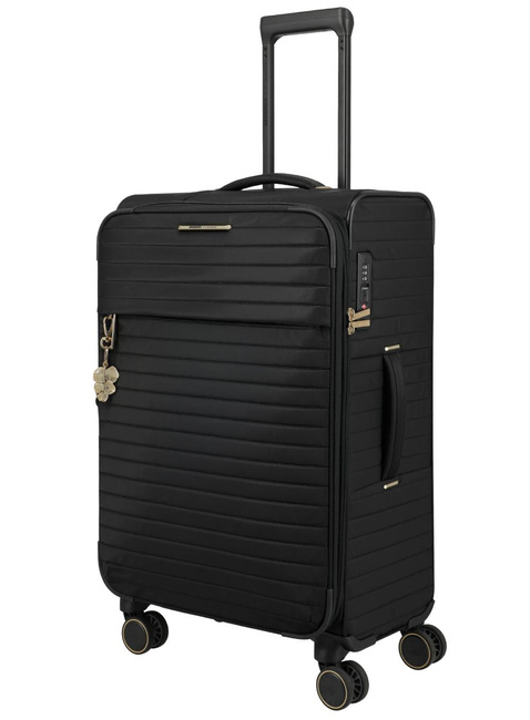 Walizka średnia Travelite Barbara Stepp EXP - black
