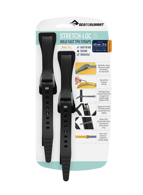 Paski mocujące Sea To Summit TPU Stretch-Lock Straps 25 - black