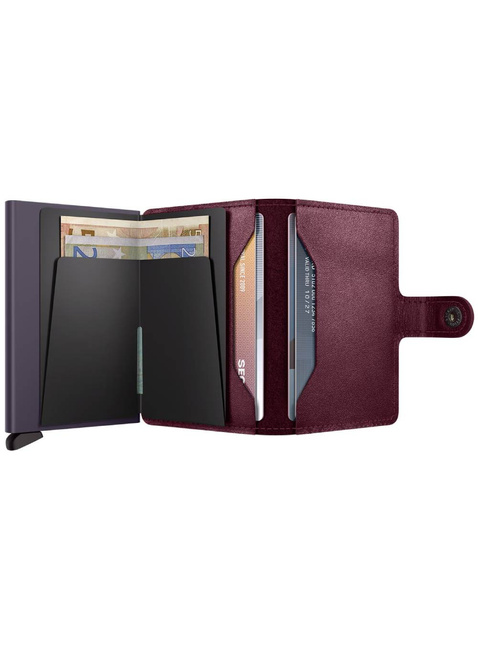 Portfel kieszonkowy RFID Secrid Miniwallet Original - cranberry