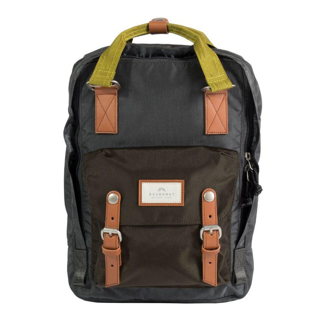 Miejski plecak Doughnut Macaroon Glossy Blocking Series - charcoal / olive