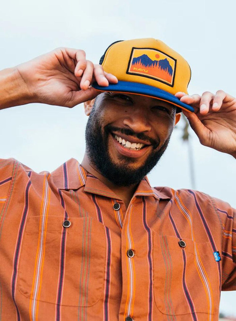 Czapka z daszkiem Kavu Foam Dome Trucker Hat - sunset skies