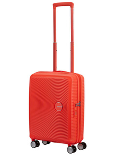 Walizka mała American Tourister Soundbox EXP - neon orange