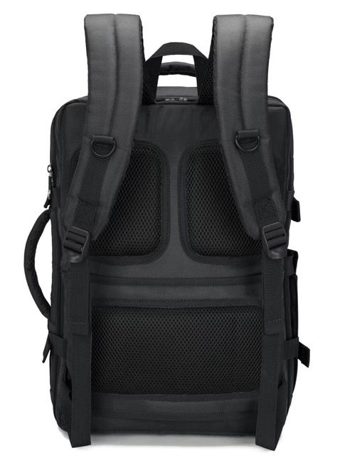 Plecak podróżny poszerzany Puccini Easy Pack Laptop 16" - czarny