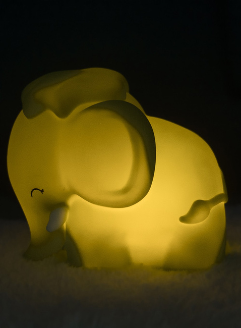Silikonowa lampka nocna na baterie Dhink Słoń