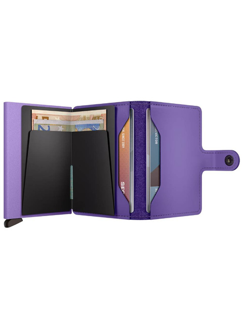 Portfel kieszonkowy RFID Secrid Miniwallet Yard Powder - lilac