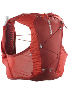 Kamizelka do biegania Salomon Active Skin 4 - red dahlia / high risk red