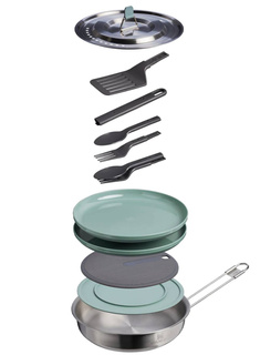 Zestaw kempingowy z patelnią Stanley The Wildfare Core Fry Pan Cookset 12-piece set