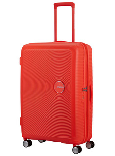 Walizka duża American Tourister SoundBox EXP - neon orange