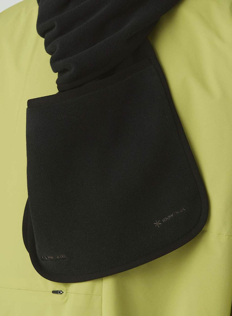 Szalik Snow Peak Water-Repellent Fleece Stole - black