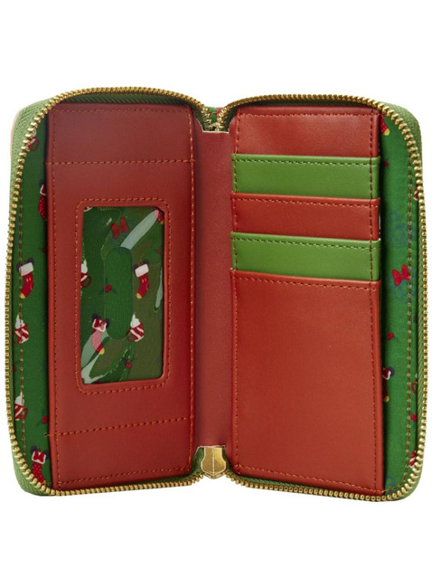 Portfel dziecięcy Loungefly x Disney Zip Around Wallet - Mickey Minnie hot cocoa fireplace