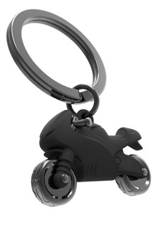 Brelok do kluczy zawieszka Metalmorphose motocykl - czarny matowy