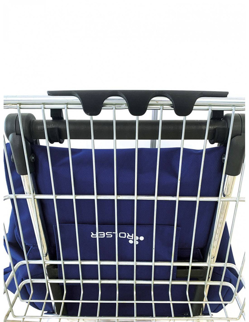 Wózek na zakupy 2 duże koła składany Rolser I-Max TWEED 2LRSG - blue