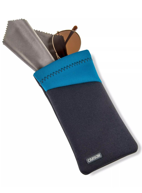 Etui na okulary ze ściereczką Carson Eyeglass Pouch - blue sky