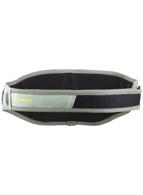 Pas sportowy z bidonem Salomon Cross Belt 1 Bottle - green milieu / agave green / sharp green