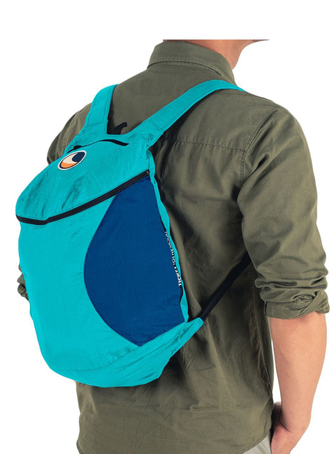 Plecak składany Ticket To The Moon Mini Backpack 15 l - turqoise / royal blue