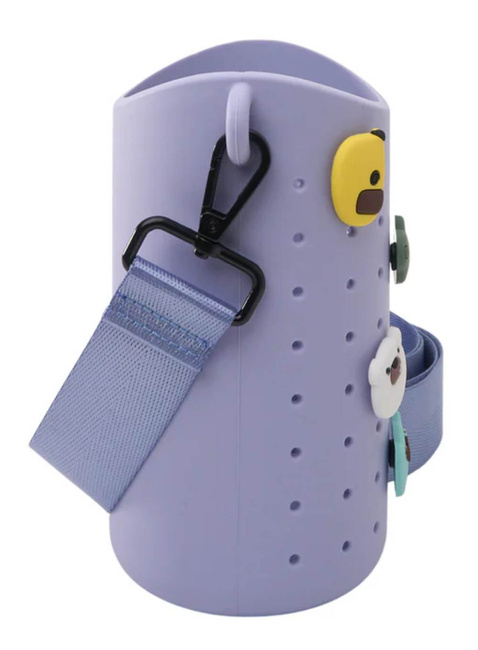 Etui na butelkę z paskiem Asobu Bestie Sling - blue purple