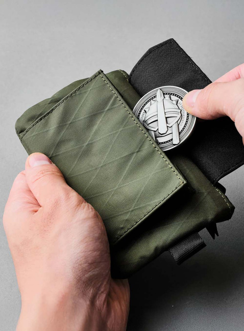 Portfel saszetka Alpaka Zip Pouch Coin - dark green