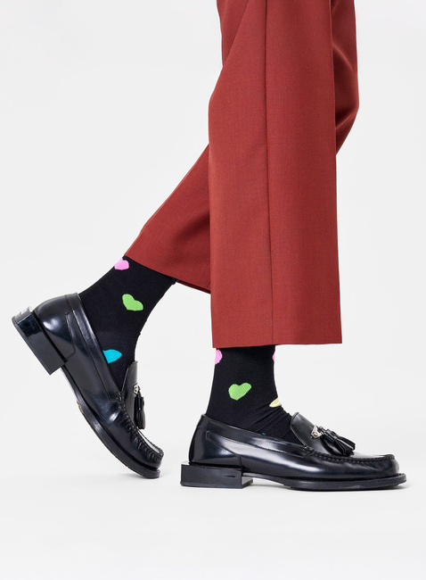 Skarpety unisex Happy Socks - black / heart