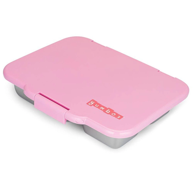 Lunchbox 5-komorowy Yumbox Presto ze stalową tacą - rose pink