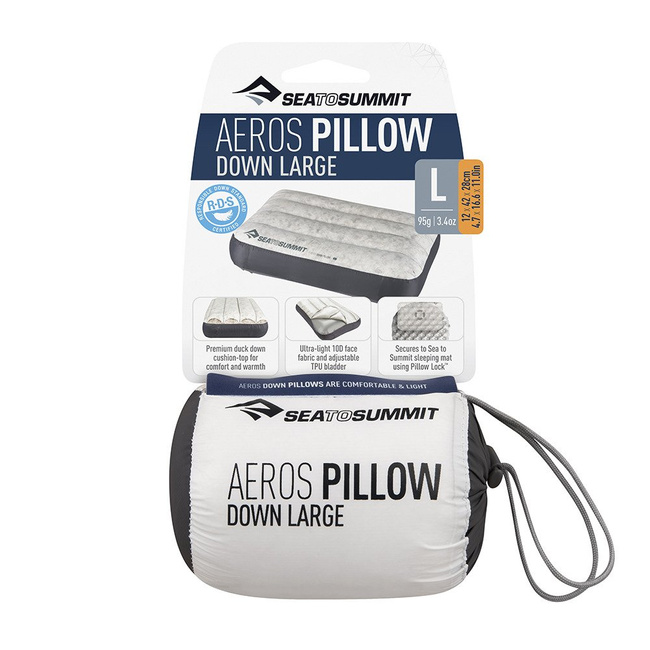 Poduszka Sea to Summit Aeros Down Pillow Large - grey