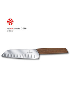 Nóż kuchenny Victorinox Santoku Swiss Modern - walnut wood