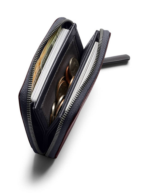 Portfel skórzany unisex Bellroy Folio Mini - deep plum