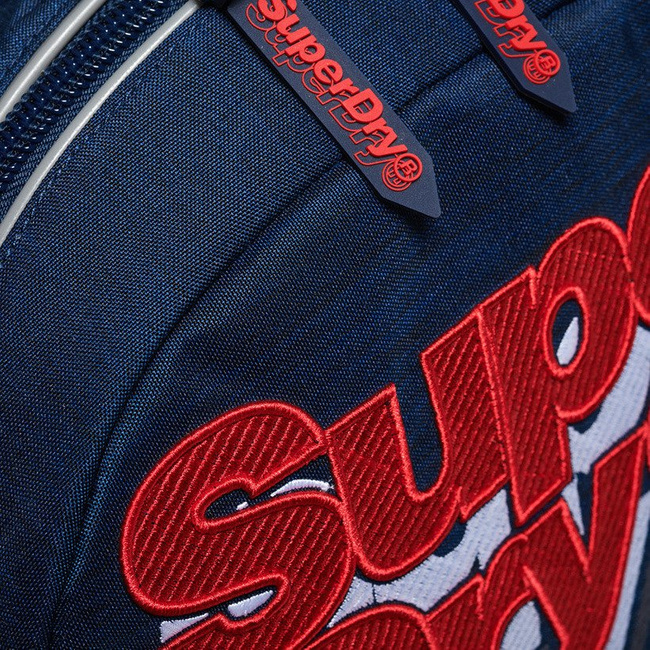 Miejski plecak Superdry Jacky Montana - dark navy marl/fluro red