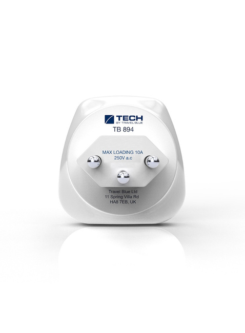 Adapter podróżny z uziemieniem Travel Blue Europa - Szwajcaria