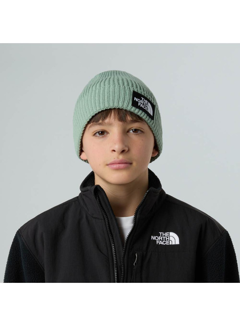 Czapka dziecięca The North Face Kids Logo Box Cuffed Beanie - slate moss