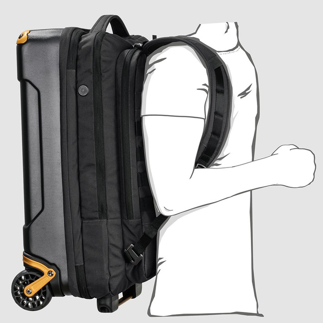 Torba na kółkach Jack Wolfskin TRT Rail 40 - pinewood