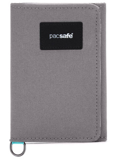 Portfel antykradzieżowy Pacsafe RFIDsafe Trifold Wallet - stone