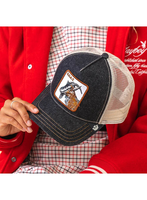 Czapka z daszkiem Goorin Bros The Goat Trucker - dark denim