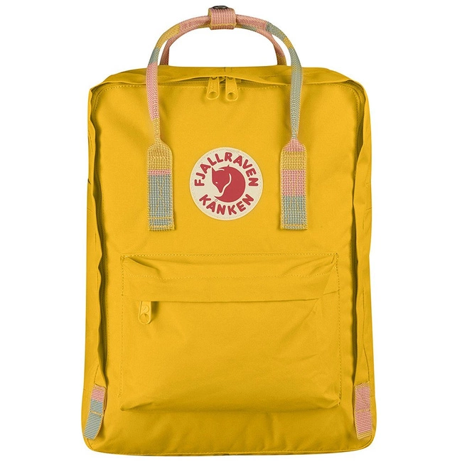 Plecak miejski Fjallraven Kanken - warm yellow / random blocked