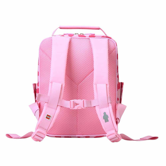 Mały plecak dla dziewczynki Tribini Classic Small LEGO - field minifigure / pink
