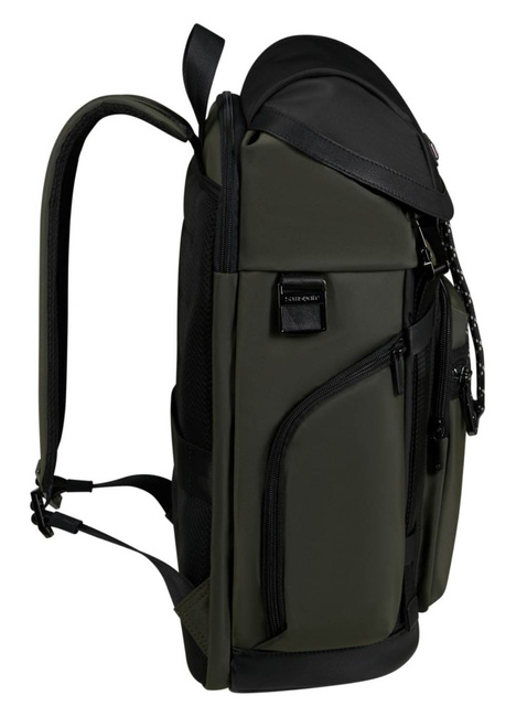 Plecak miejski Samsonite Relyon Backpack 15,6" with flap - green